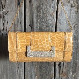 🌵Vintage Judith Lieber Crocodile & Crystal Clutch